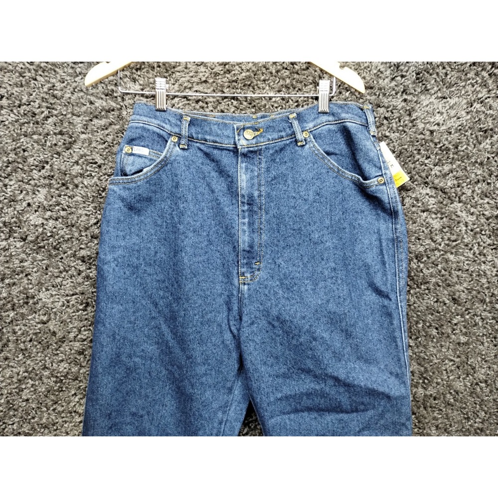 NWT VTG Lee Jeans Misses 16 Medium Blue Pepper Wash Relaxed Tapered‎ Ankle